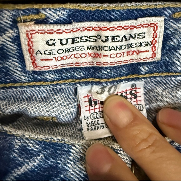 Vintage George Marciano Guess High-Waisted Jeans with Zippered Split Hem - Picture 3 of 12